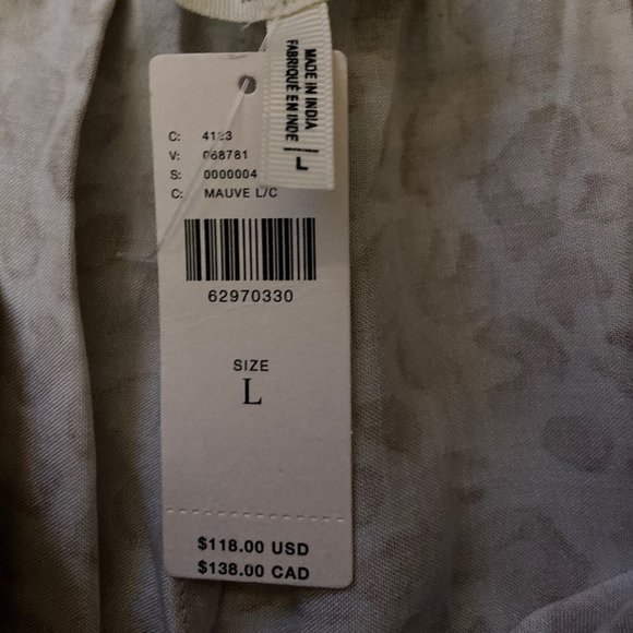 Anthropologie Ollari cream/mauve flowy pants - Bohemian pattern - Large - NWT - Picture 8 of 11